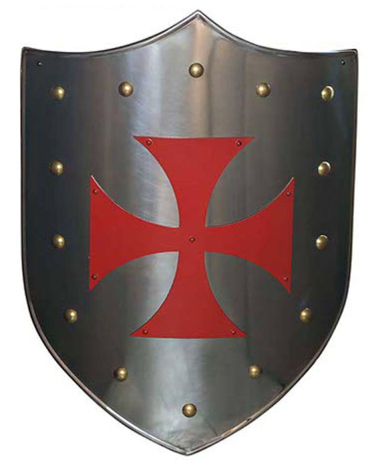 Recepción eslogan Araña de tela en embudo MARTO-Escudo Cruz Templaria Roja